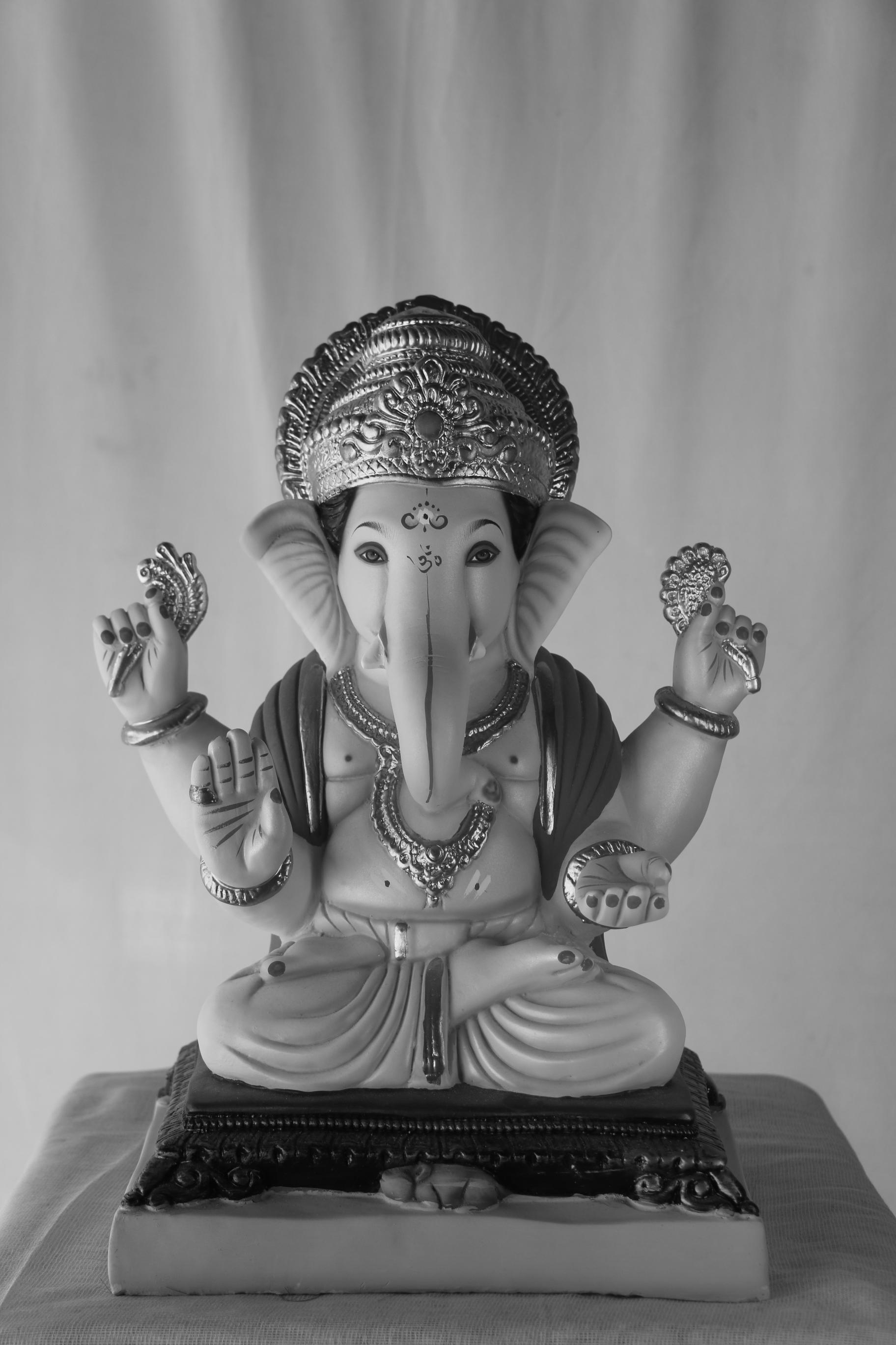 Chaurang Ganpati | POP Ganpati | 17 Inches Height | MSKK-0007-POP-17-CHAUR-PSKK-DNOA Chaurang Ganpati | POP Ganpati | 17 Inches Height | MSKK-0007-POP-17-CHAUR-PSKK-DNOA