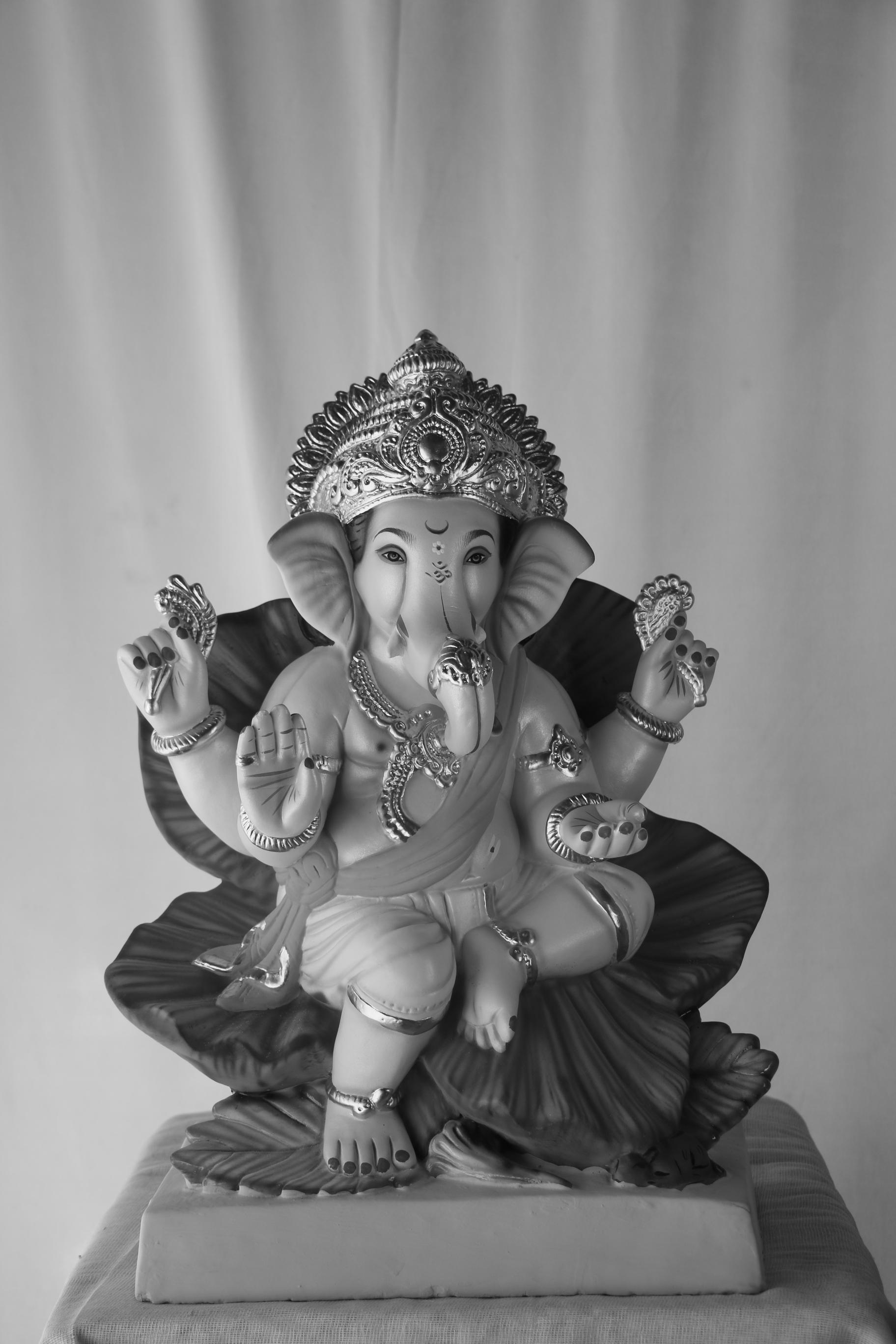 Phulwala Ganpati | POP Ganpati | 19 Inches Height | MSKK-0008-POP-19-PHULW-PSKK-DNOA Phulwala Ganpati | POP Ganpati | 19 Inches Height | MSKK-0008-POP-19-PHULW-PSKK-DNOA