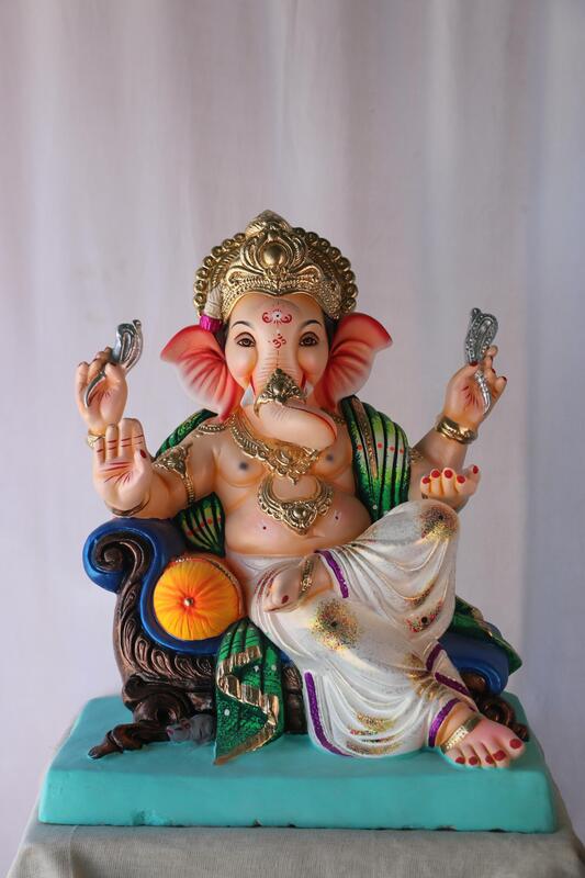 Furniture Ganpati | POP Ganpati | 18 Inches Height | MSKK-0015-POP-18-FURNI-PSKK-DNOA Furniture Ganpati | POP Ganpati | 18 Inches Height | MSKK-0015-POP-18-FURNI-PSKK-DNOA