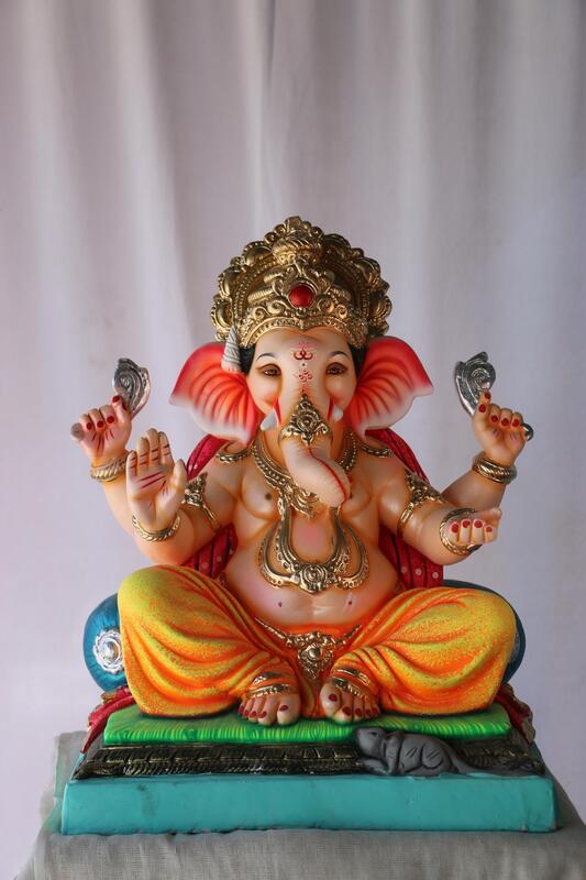 Double Load Mhaisuri Ganpati | POP Ganpati | 18 Inches Height | MSKK-0017-POP-18-DOUBL-PSKK-DNOA Double Load Mhaisuri Ganpati | POP Ganpati | 18 Inches Height | MSKK-0017-POP-18-DOUBL-PSKK-DNOA