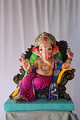 Sofa Prabhaval Ganpati | POP Ganpati | 20 Inches Height | MSKK-0023-POP-20-SOFAP-PSKK-DNOA Sofa Prabhaval Ganpati | POP Ganpati | 20 Inches Height | MSKK-0023-POP-20-SOFAP-PSKK-DNOA