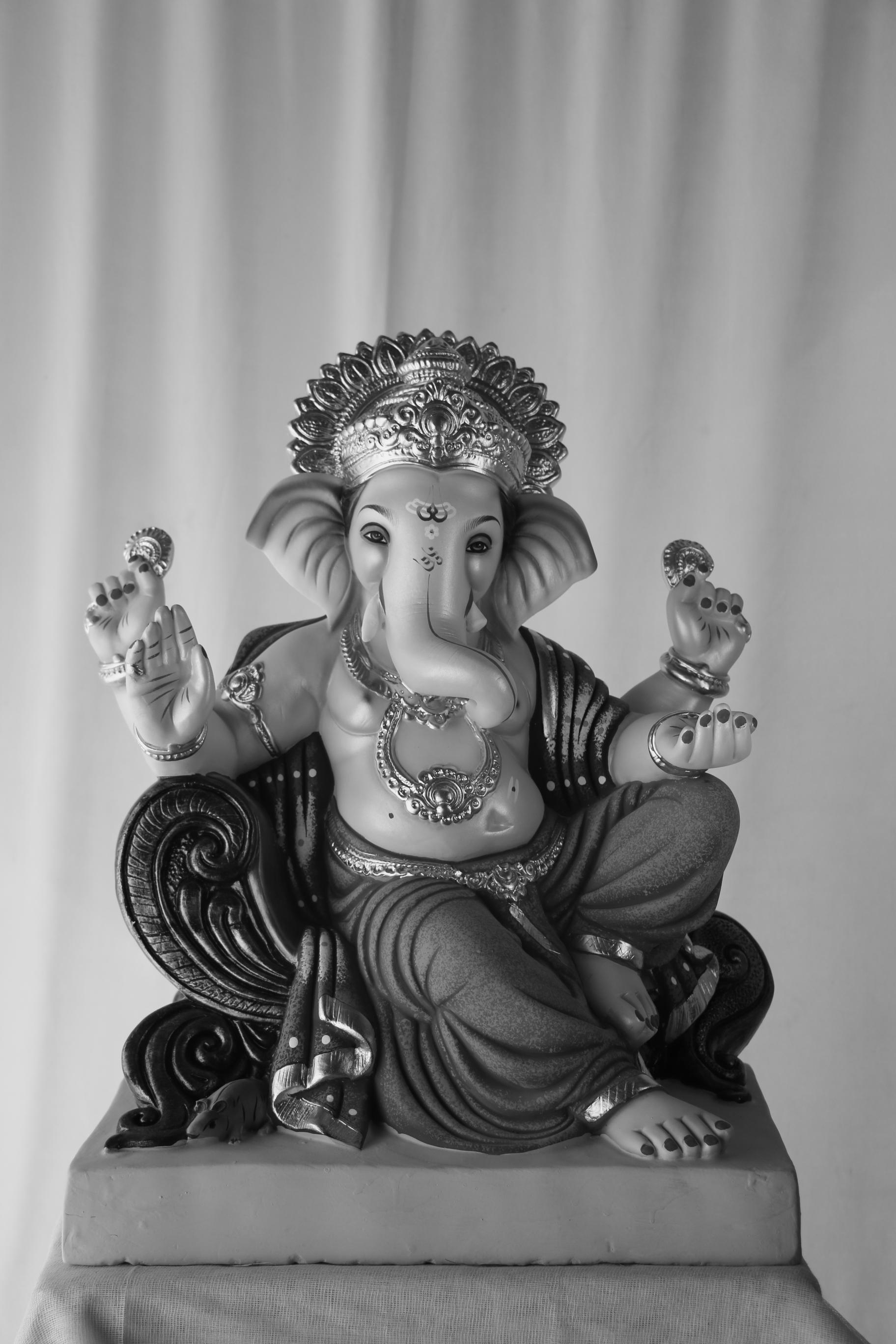 Saavkar Ganpati | POP Ganpati | 20 Inches Height | MSKK-0025-POP-20-SAAVK-PSKK-DNOA Saavkar Ganpati | POP Ganpati | 20 Inches Height | MSKK-0025-POP-20-SAAVK-PSKK-DNOA
