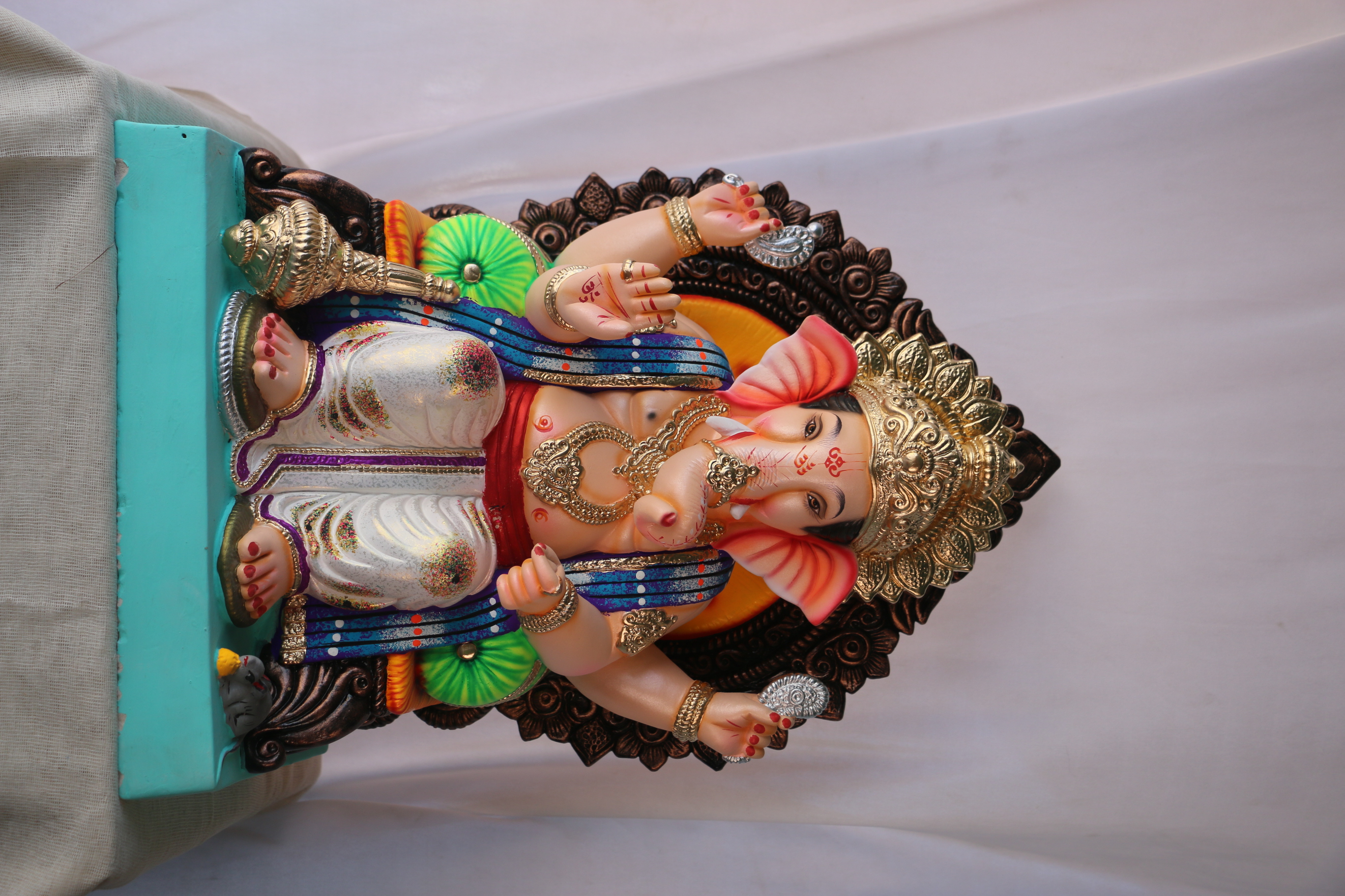 Navin Laalbaug Ganpati | POP Ganpati | 19 Inches Height | MSKK-0026-POP-19-NAVIN-PSKK-DNOA-V01 Navin Laalbaug Ganpati | POP Ganpati | 19 Inches Height | MSKK-0026-POP-19-NAVIN-PSKK-DNOA-V01