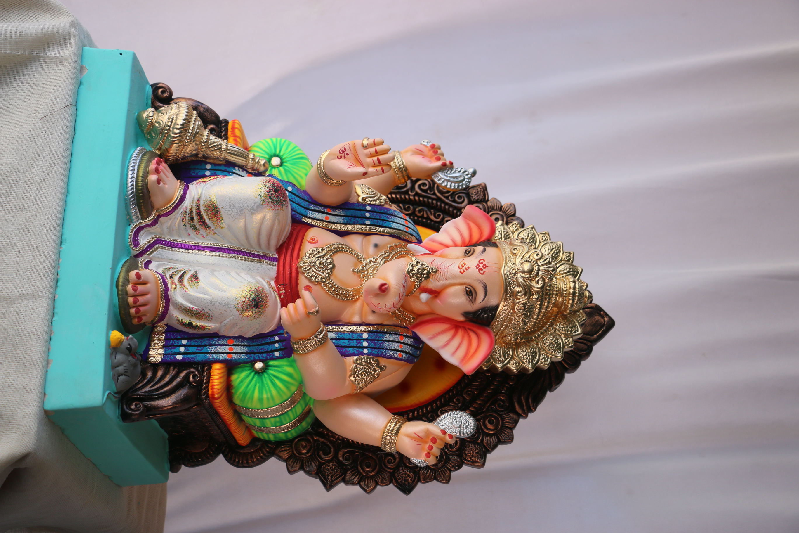 Navin Laalbaug Ganpati | POP Ganpati | 19 Inches Height | MSKK-0026-POP-19-NAVIN-PSKK-DNOA-V01 Navin Laalbaug Ganpati | POP Ganpati | 19 Inches Height | MSKK-0026-POP-19-NAVIN-PSKK-DNOA-V01