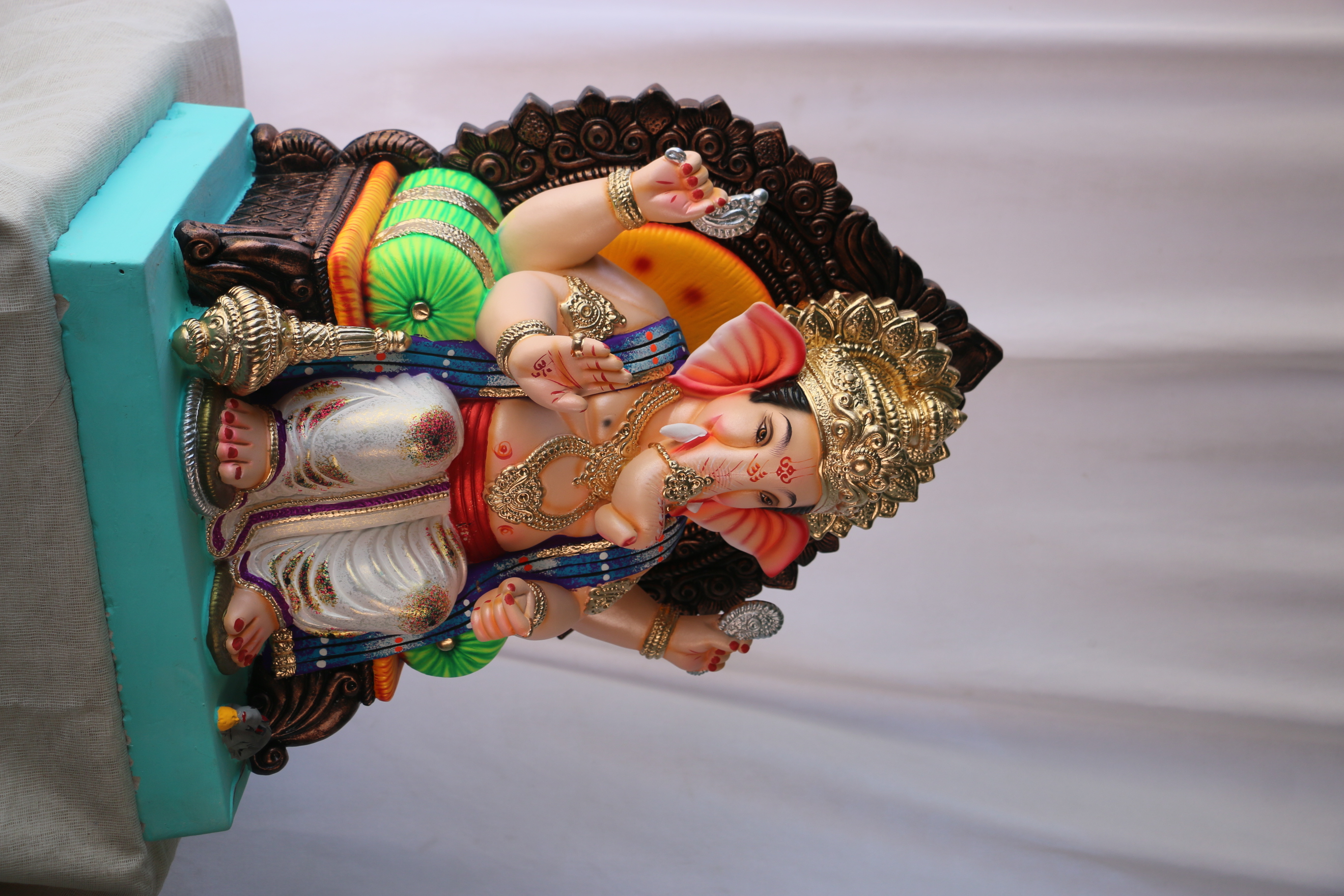 Navin Laalbaug Ganpati | POP Ganpati | 19 Inches Height | MSKK-0026-POP-19-NAVIN-PSKK-DNOA-V01 Navin Laalbaug Ganpati | POP Ganpati | 19 Inches Height | MSKK-0026-POP-19-NAVIN-PSKK-DNOA-V01