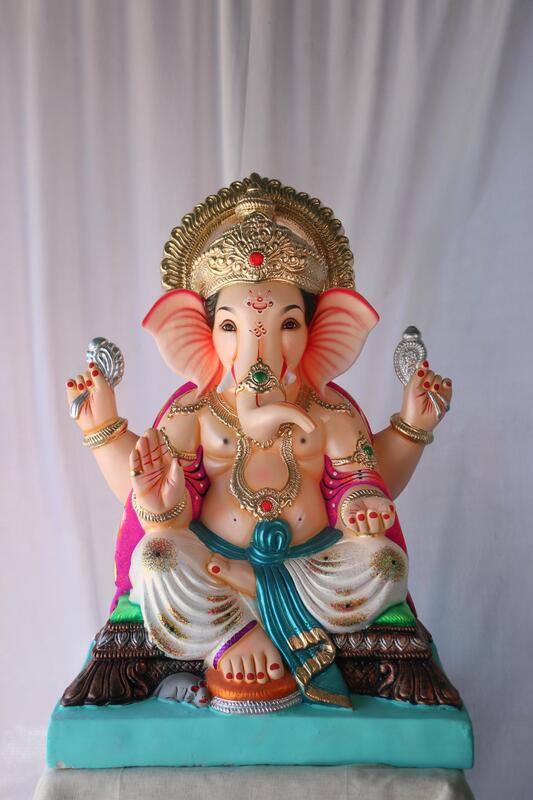 Motha Philips Ganpati | POP Ganpati | 24 Inches Height | MSKK-0037-POP-24-MOTHA-PSKK-DNOA Motha Philips Ganpati | POP Ganpati | 24 Inches Height | MSKK-0037-POP-24-MOTHA-PSKK-DNOA