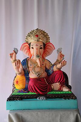K K Peshwa Ganpati | POP Ganpati | 20 Inches Height | MSKK-0038-POP-20-KKPES-PSKK-DNOA K K Peshwa Ganpati | POP Ganpati | 20 Inches Height | MSKK-0038-POP-20-KKPES-PSKK-DNOA