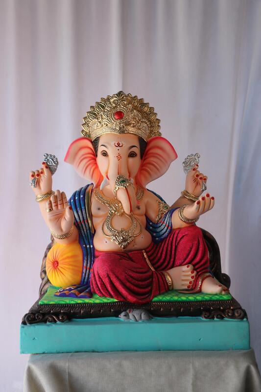 K K Peshwa Ganpati | POP Ganpati | 20 Inches Height | MSKK-0038-POP-20-KKPES-PSKK-DNOA K K Peshwa Ganpati | POP Ganpati | 20 Inches Height | MSKK-0038-POP-20-KKPES-PSKK-DNOA