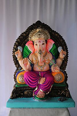 K K German Ganpati | POP Ganpati | 27 Inches Height | MSKK-0047-POP-27-KKGER-PSKK-DNOA K K German Ganpati | POP Ganpati | 27 Inches Height | MSKK-0047-POP-27-KKGER-PSKK-DNOA