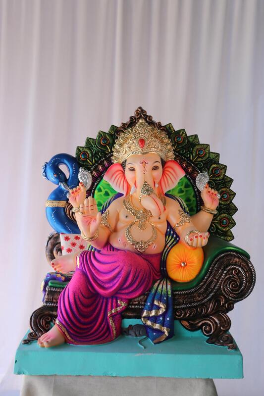 Mayur Furniture Ganpati | POP Ganpati | 25 Inches Height | MSKK-0050-POP-25-MAYUR-PSKK-DNOA Mayur Furniture Ganpati | POP Ganpati | 25 Inches Height | MSKK-0050-POP-25-MAYUR-PSKK-DNOA
