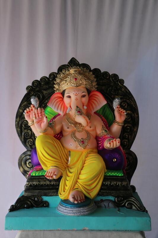 Weling Prabhaval Ganpati | POP Ganpati | 25 Inches Height | MSKK-0051-POP-25-WELIN-PSKK-DNOA Weling Prabhaval Ganpati | POP Ganpati | 25 Inches Height | MSKK-0051-POP-25-WELIN-PSKK-DNOA