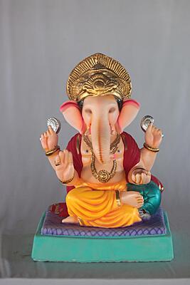 Shivrekar Ganpati | Shadu Mati Ganpati | 14 Inches Height | MSKK-0003-SHA-14-SHIVR-PSKK-DNOA Shivrekar Ganpati | Shadu Mati Ganpati | 14 Inches Height | MSKK-0003-SHA-14-SHIVR-PSKK-DNOA