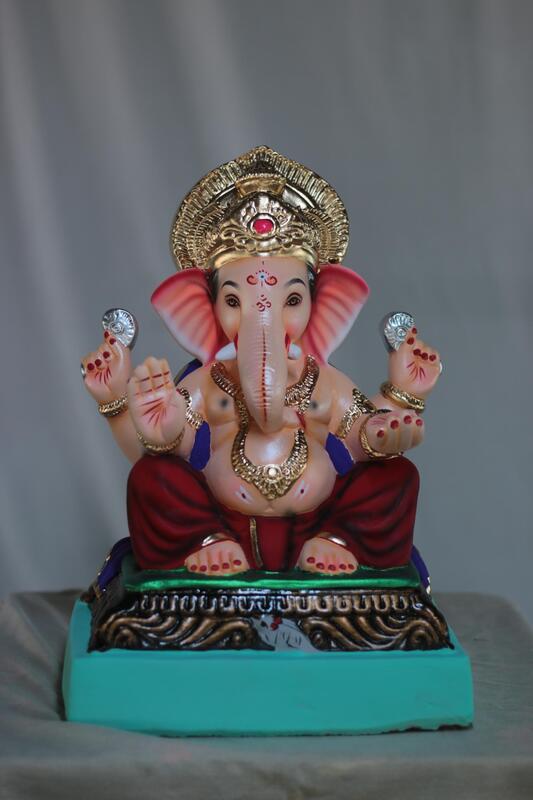 Mhaisuri Ganpati | Shadu Mati Ganpati | 14 Inches Height | MSKK-0004-SHA-14-MHAIS-PSKK-DNOA Mhaisuri Ganpati | Shadu Mati Ganpati | 14 Inches Height | MSKK-0004-SHA-14-MHAIS-PSKK-DNOA