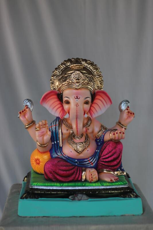 Peshwa Ganpati | Shadu Mati Ganpati | 16 Inches Height | MSKK-0009-SHA-16-PESHW-PSKK-DNOA Peshwa Ganpati | Shadu Mati Ganpati | 16 Inches Height | MSKK-0009-SHA-16-PESHW-PSKK-DNOA