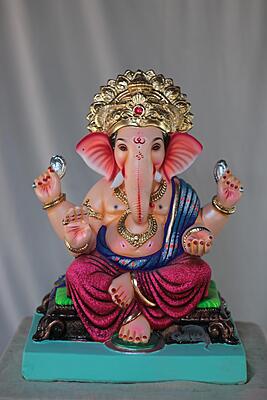 Navin German Ganpati | Shadu Mati Ganpati | 17 Inches Height | MSKK-0011-SHA-17-NAVIN-PSKK-DNOA Navin German Ganpati | Shadu Mati Ganpati | 17 Inches Height | MSKK-0011-SHA-17-NAVIN-PSKK-DNOA