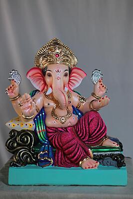 V K Furniture Ganpati | Shadu Mati Ganpati | 15 Inches Height | MSKK-0018-SHA-15-VKFUR-PSKK-DNOA V K Furniture Ganpati | Shadu Mati Ganpati | 15 Inches Height | MSKK-0018-SHA-15-VKFUR-PSKK-DNOA