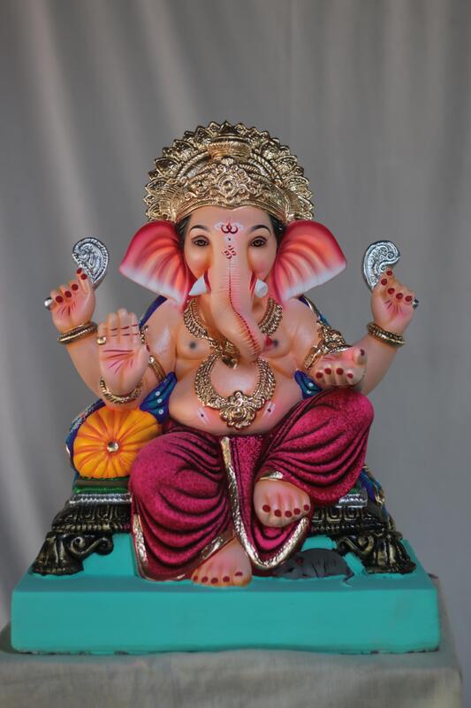 Navin Single Load Ganpati | Shadu Mati Ganpati | 18 Inches Height | MSKK-0025-SHA-18-NAVIN-PSKK-DNOA Navin Single Load Ganpati | Shadu Mati Ganpati | 18 Inches Height | MSKK-0025-SHA-18-NAVIN-PSKK-DNOA