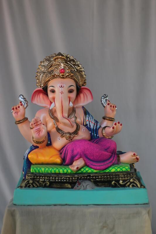 Shinde Peshwa Ganpati | Shadu Mati Ganpati | 17 Inches Height | MSKK-0032-SHA-17-SHIND-PSKK-DNOA Shinde Peshwa Ganpati | Shadu Mati Ganpati | 17 Inches Height | MSKK-0032-SHA-17-SHIND-PSKK-DNOA