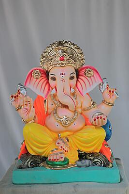 Motha Kaan Ganpati | Shadu Mati Ganpati | 17 Inches Height | MSKK-0035-SHA-17-MOTHA-PSKK-DNOA Motha Kaan Ganpati | Shadu Mati Ganpati | 17 Inches Height | MSKK-0035-SHA-17-MOTHA-PSKK-DNOA