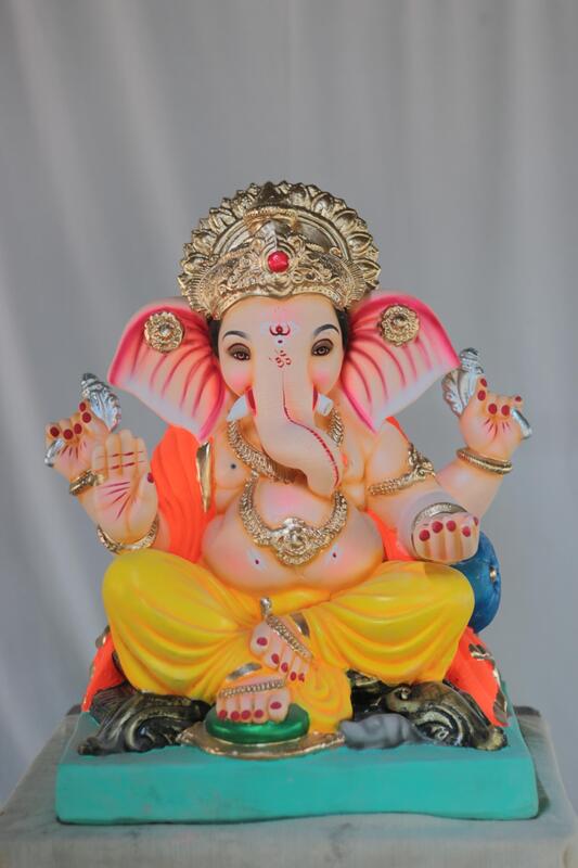 Motha Kaan Ganpati | Shadu Mati Ganpati | 17 Inches Height | MSKK-0035-SHA-17-MOTHA-PSKK-DNOA Motha Kaan Ganpati | Shadu Mati Ganpati | 17 Inches Height | MSKK-0035-SHA-17-MOTHA-PSKK-DNOA