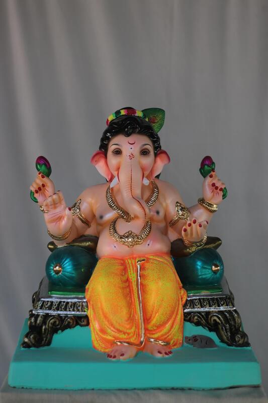 Baal Ganesh Furniture Ganpati | Shadu Mati Ganpati | 16 Inches Height | MSKK-0040-SHA-16-BAALG-PSKK-DNOA Baal Ganesh Furniture Ganpati | Shadu Mati Ganpati | 16 Inches Height | MSKK-0040-SHA-16-BAALG-PSKK-DNOA