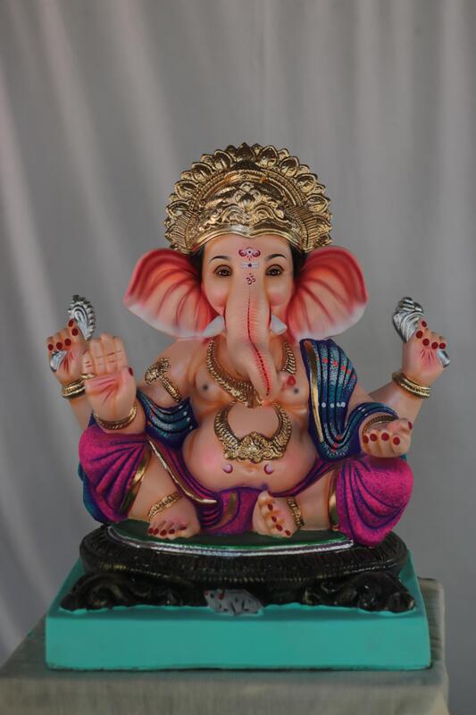 Titwala Ganpati | Shadu Mati Ganpati | 19 Inches Height | MSKK-0041-SHA-19-TITWA-PSKK-DNOA Titwala Ganpati | Shadu Mati Ganpati | 19 Inches Height | MSKK-0041-SHA-19-TITWA-PSKK-DNOA