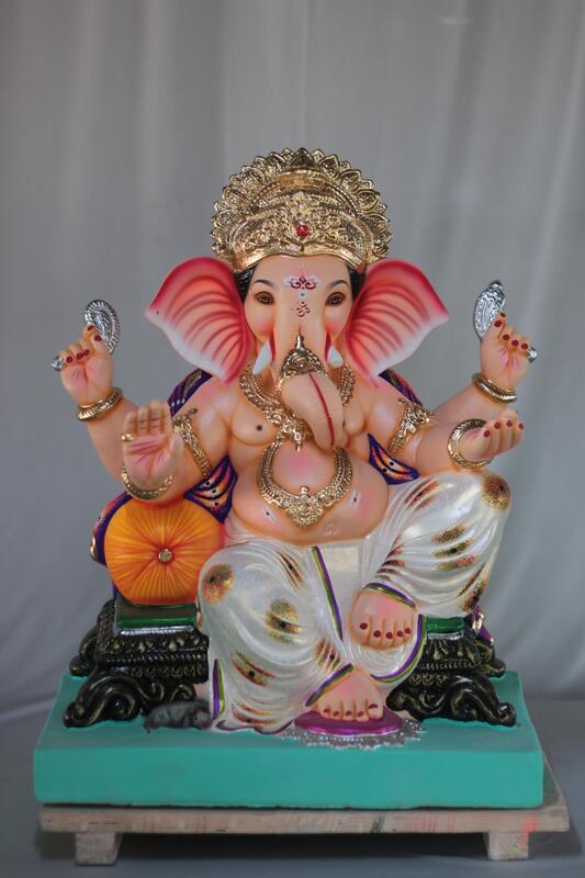 Single Load Ganpati | Shadu Mati Ganpati | 22 Inches Height | MSKK-0045-SHA-22-SINGL-PSKK-DNOA Single Load Ganpati | Shadu Mati Ganpati | 22 Inches Height | MSKK-0045-SHA-22-SINGL-PSKK-DNOA