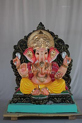 Motha Mhaisuri Ganpati | Shadu Mati Ganpati | 22 Inches Height | MSKK-0046-SHA-22-MOTHA-PSKK-DNOA Motha Mhaisuri Ganpati | Shadu Mati Ganpati | 22 Inches Height | MSKK-0046-SHA-22-MOTHA-PSKK-DNOA