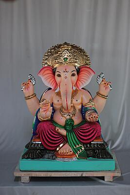 Motha Philips Ganpati | Shadu Mati Ganpati | 21 Inches Height | MSKK-0047-SHA-21-MOTHA-PSKK-DNOA Motha Philips Ganpati | Shadu Mati Ganpati | 21 Inches Height | MSKK-0047-SHA-21-MOTHA-PSKK-DNOA