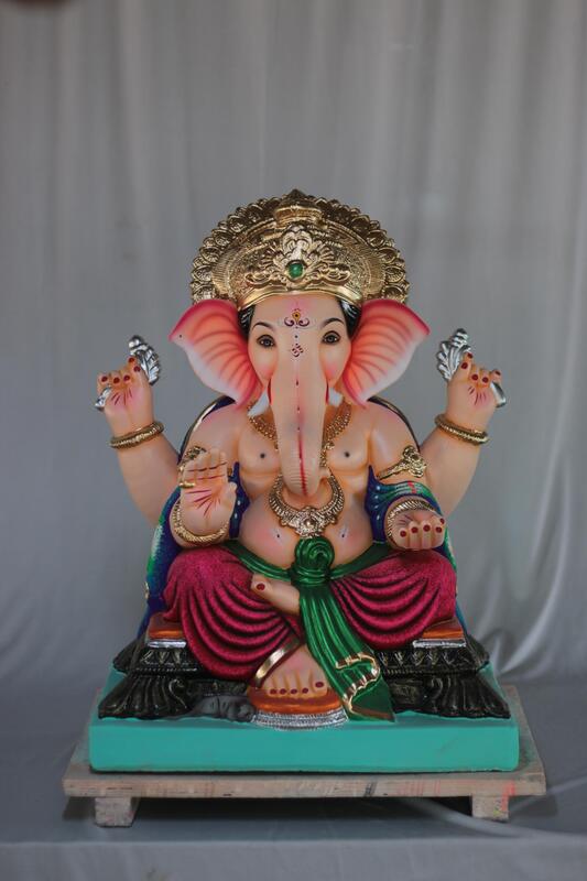 Motha Philips Ganpati | Shadu Mati Ganpati | 21 Inches Height | MSKK-0047-SHA-21-MOTHA-PSKK-DNOA Motha Philips Ganpati | Shadu Mati Ganpati | 21 Inches Height | MSKK-0047-SHA-21-MOTHA-PSKK-DNOA