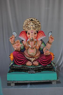 Double Load Mhaisuri Ganpati | Shadu Mati Ganpati | 21 Inches Height | MSKK-0053-SHA-21-DOUBL-PSKK-DNOA Double Load Mhaisuri Ganpati | Shadu Mati Ganpati | 21 Inches Height | MSKK-0053-SHA-21-DOUBL-PSKK-DNOA