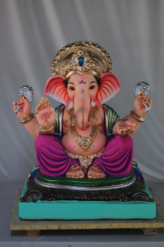 Mhaisuri Ganpati | Shadu Mati Ganpati | 21 Inches Height | MSKK-0055-SHA-21-MHAIS-PSKK-DNOA Mhaisuri Ganpati | Shadu Mati Ganpati | 21 Inches Height | MSKK-0055-SHA-21-MHAIS-PSKK-DNOA