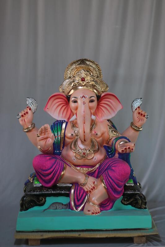 Weling Ganpati | Shadu Mati Ganpati | 22 Inches Height | MSKK-0056-SHA-22-WELIN-PSKK-DNOA Weling Ganpati | Shadu Mati Ganpati | 22 Inches Height | MSKK-0056-SHA-22-WELIN-PSKK-DNOA