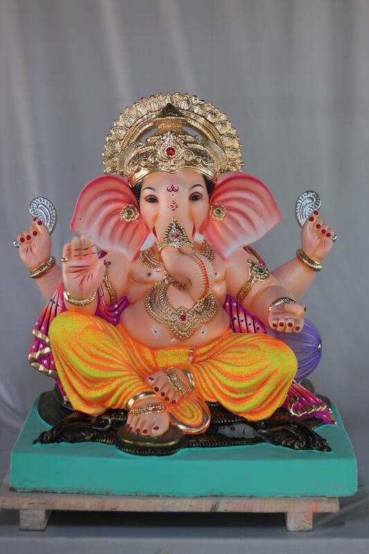 Motha Kaan Ganpati | Shadu Mati Ganpati | 21 Inches Height | MSKK-0060-SHA-21-MOTHA-PSKK-DNOA Motha Kaan Ganpati | Shadu Mati Ganpati | 21 Inches Height | MSKK-0060-SHA-21-MOTHA-PSKK-DNOA