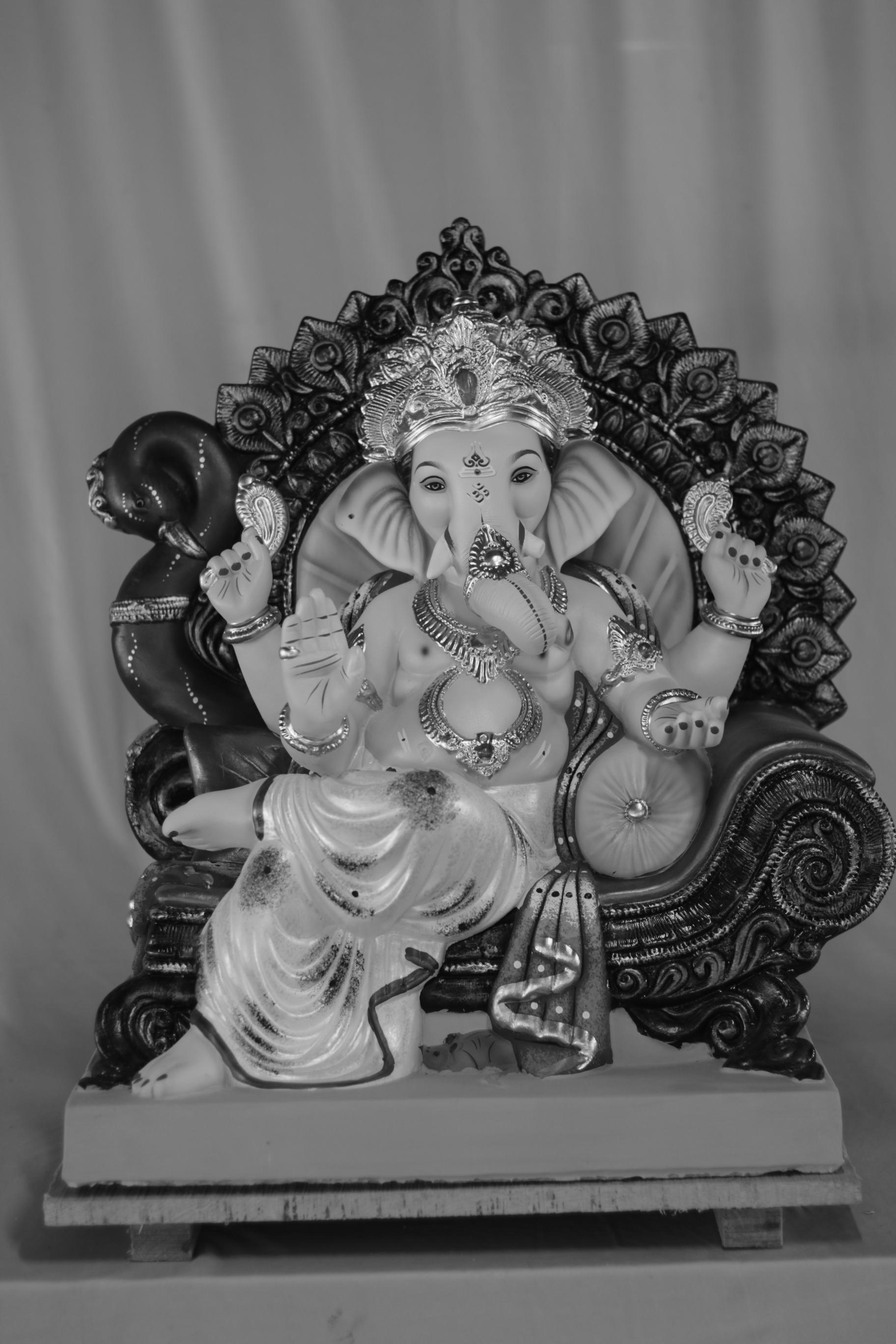 Mayur Furniture Ganpati | Eco Friendly Shadu Mati Ganpati | 23 Inches Height | MSKK-0061-SHA-23-MAYUR-PSKK-DNOA-VXX Mayur Furniture Ganpati | Eco Friendly Shadu Mati Ganpati | 23 Inches Height | MSKK-0061-SHA-23-MAYUR-PSKK-DNOA-VXX