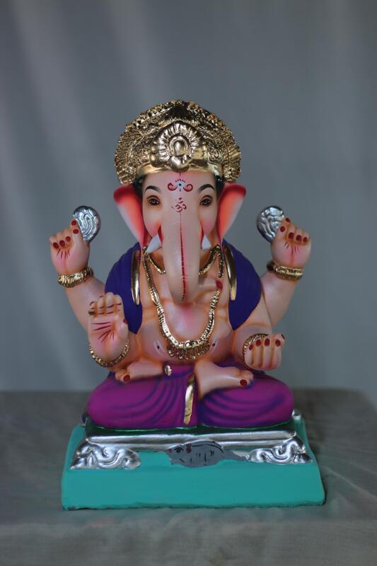 Chaurang Ganpati | Shadu Mati Ganpati | 12 Inches Height | MSKK-0070-SHA-12-CHAUR-PSKK-DNOA Chaurang Ganpati | Shadu Mati Ganpati | 12 Inches Height | MSKK-0070-SHA-12-CHAUR-PSKK-DNOA