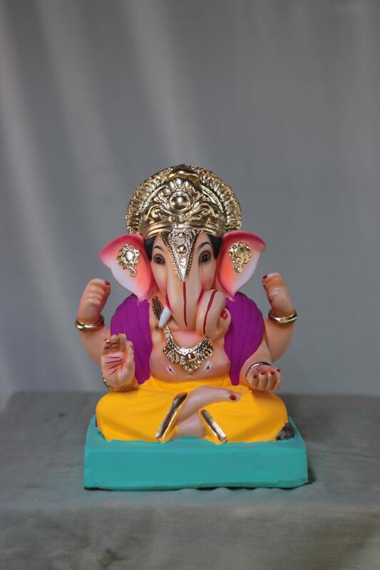 Dagdusheth Ganpati | Shadu Mati Ganpati | 10 Inches Height | MSKK-0074-SHA-10-DAGDU-PSKK-DNOA Dagdusheth Ganpati | Shadu Mati Ganpati | 10 Inches Height | MSKK-0074-SHA-10-DAGDU-PSKK-DNOA