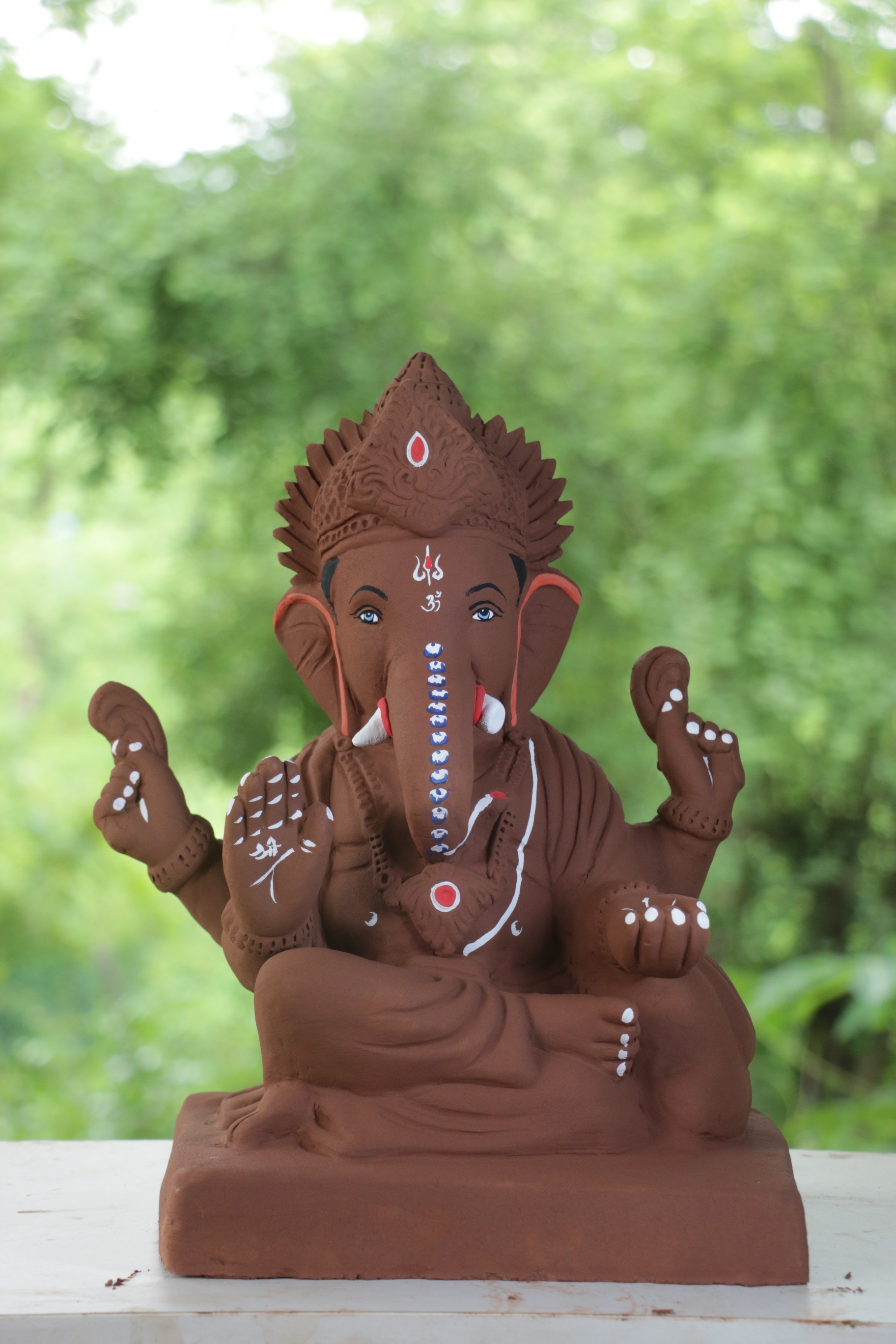 Shivrekar Ganpati | Red Soil Ganpati | 14 Inches Height | MYMA-0003-RED-14-SHIVR-PYMA-DNOA Shivrekar Ganpati | Red Soil Ganpati | 14 Inches Height | MYMA-0003-RED-14-SHIVR-PYMA-DNOA