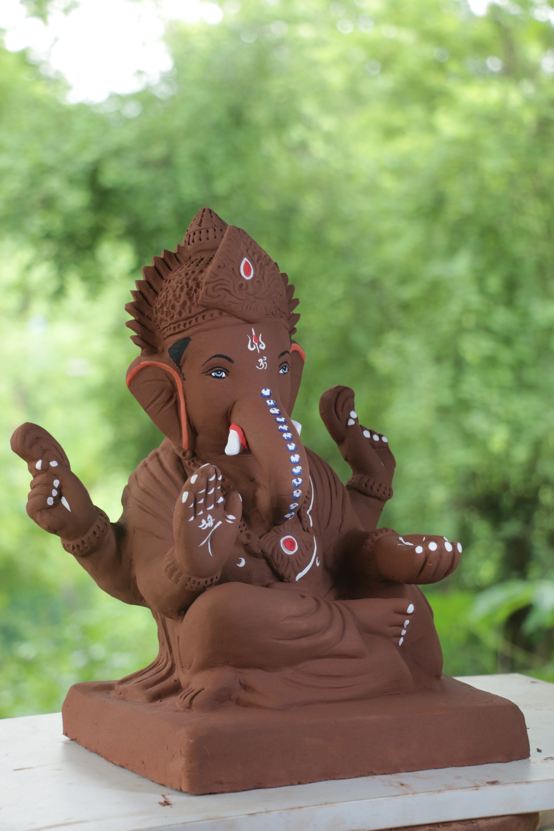 Shivrekar Ganpati | Red Soil Ganpati | 14 Inches Height | MYMA-0003-RED-14-SHIVR-PYMA-DNOA Shivrekar Ganpati | Red Soil Ganpati | 14 Inches Height | MYMA-0003-RED-14-SHIVR-PYMA-DNOA