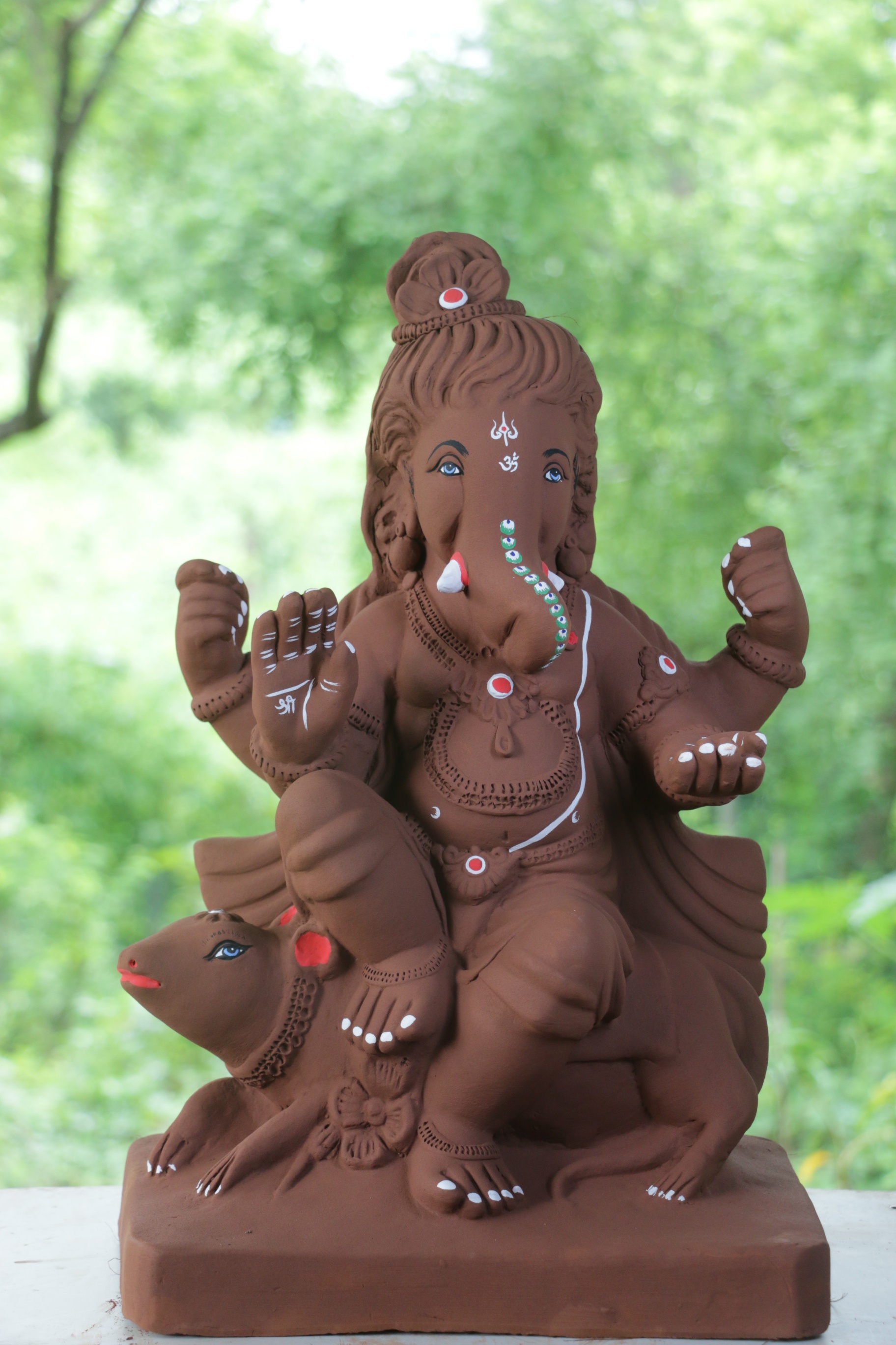 Baal Ganesh Ganpati | Red Soil Ganpati | 21 Inches Height | MYMA-0005-RED-21-BAALG-PYMA-DNOA Baal Ganesh Ganpati | Red Soil Ganpati | 21 Inches Height | MYMA-0005-RED-21-BAALG-PYMA-DNOA