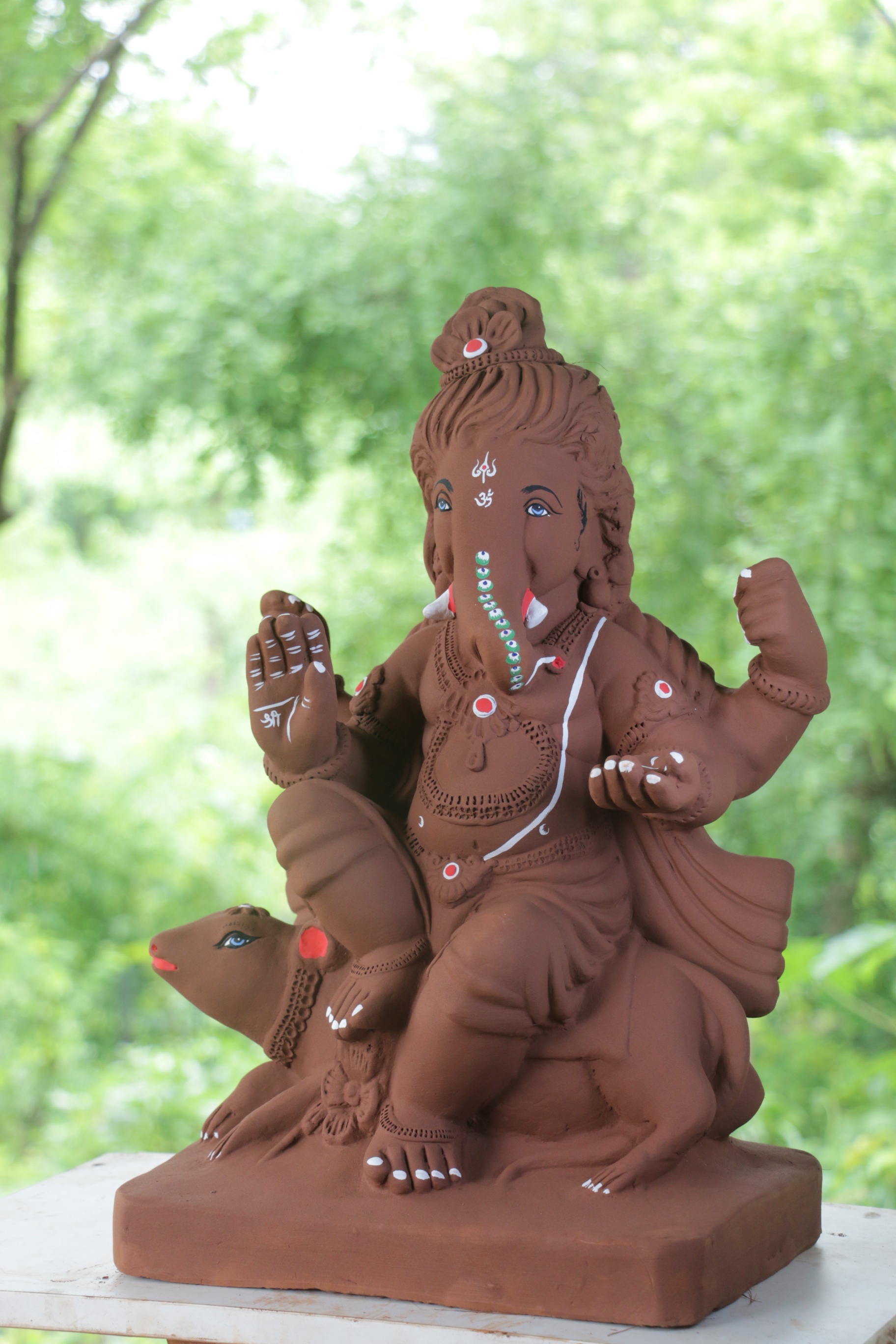 Baal Ganesh Ganpati | Red Soil Ganpati | 21 Inches Height | MYMA-0005-RED-21-BAALG-PYMA-DNOA Baal Ganesh Ganpati | Red Soil Ganpati | 21 Inches Height | MYMA-0005-RED-21-BAALG-PYMA-DNOA