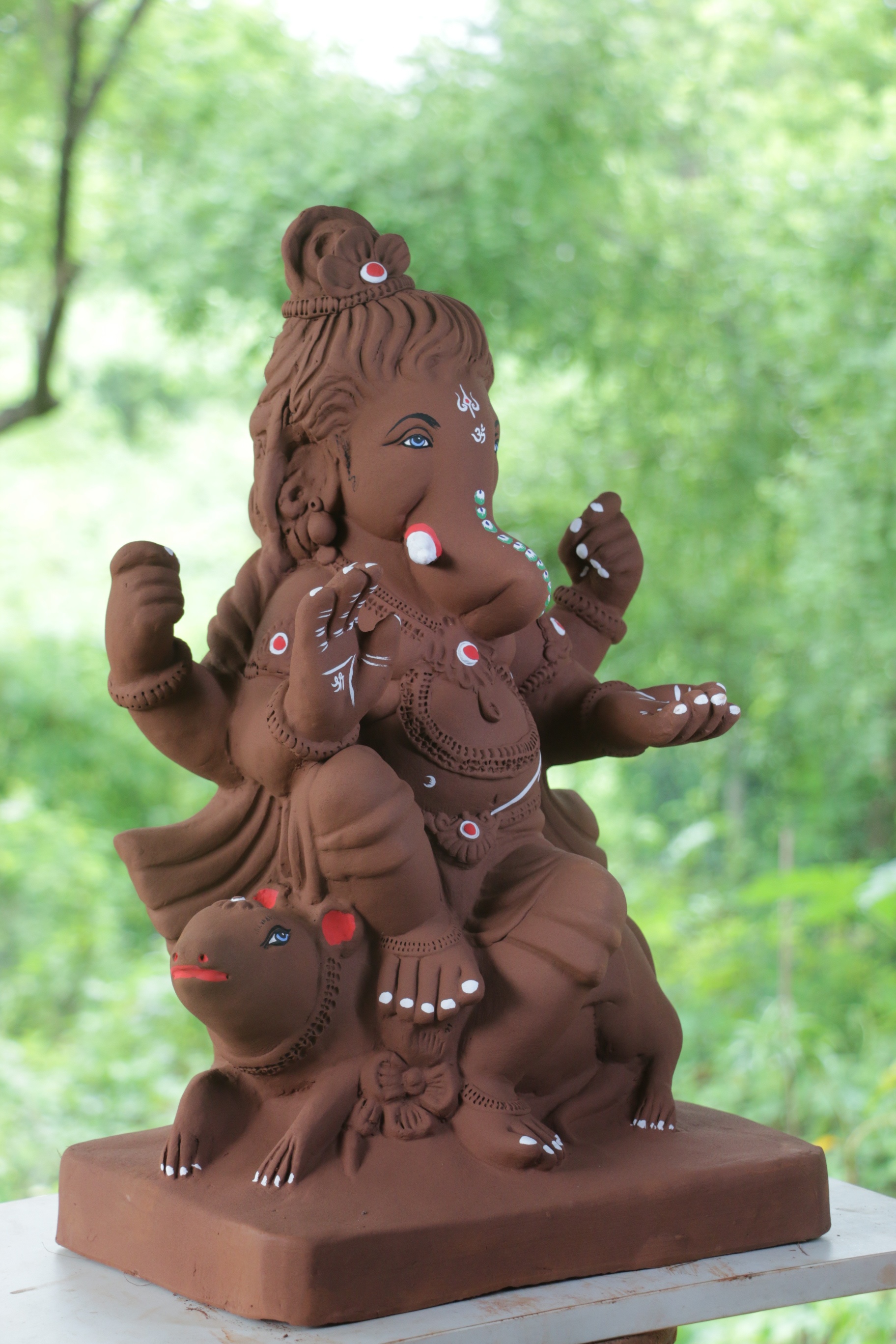 Baal Ganesh Ganpati | Red Soil Ganpati | 21 Inches Height | MYMA-0005-RED-21-BAALG-PYMA-DNOA Baal Ganesh Ganpati | Red Soil Ganpati | 21 Inches Height | MYMA-0005-RED-21-BAALG-PYMA-DNOA