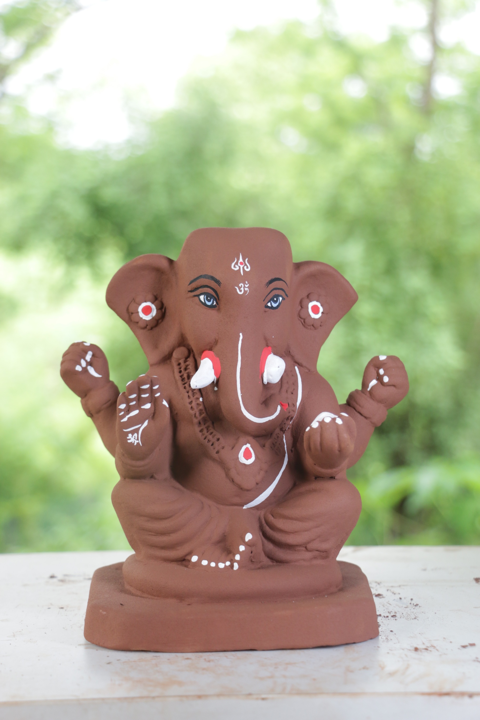 Ambuja Ganpati | Red Soil Ganpati | 8 Inches Height | MYMA-0008-RED-08-AMBUJ-PYMA-DNOA Ambuja Ganpati | Red Soil Ganpati | 8 Inches Height | MYMA-0008-RED-08-AMBUJ-PYMA-DNOA