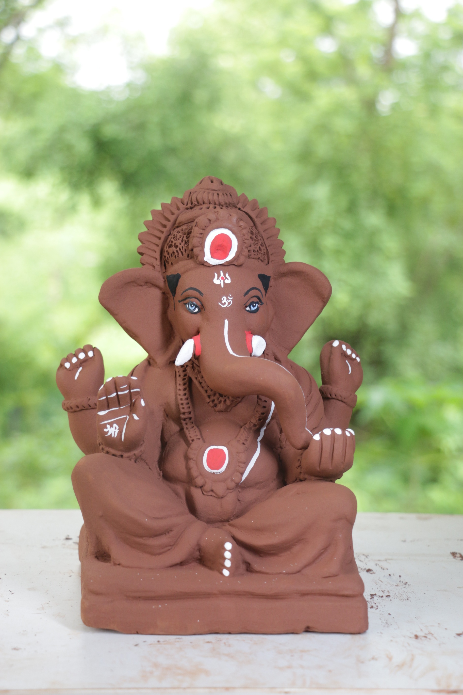 Peshwa Ganpati | Red Soil Ganpati | 9 Inches Height | MYMA-0009-RED-09-PESHW-PYMA-DNOA Peshwa Ganpati | Red Soil Ganpati | 9 Inches Height | MYMA-0009-RED-09-PESHW-PYMA-DNOA