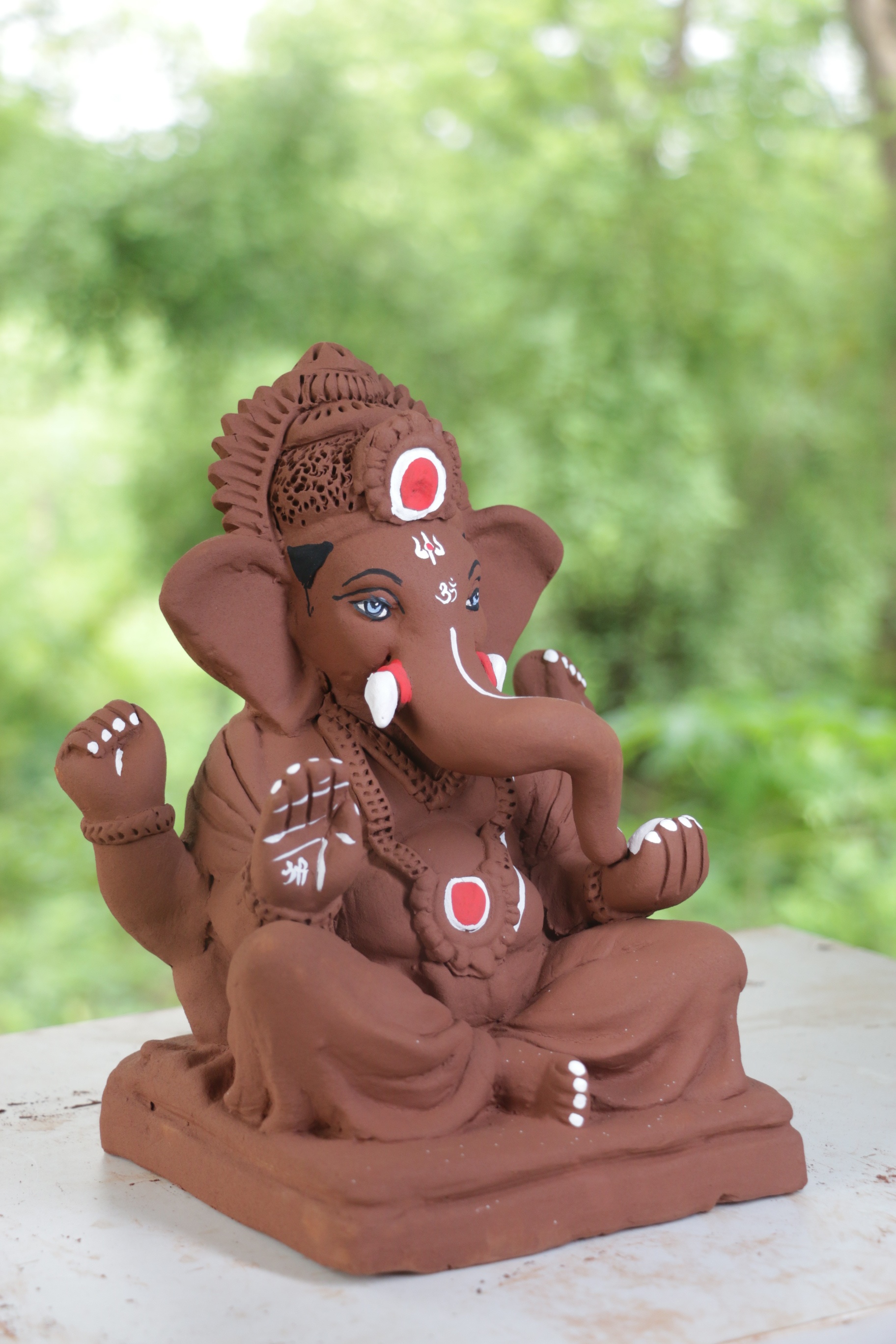 Peshwa Ganpati | Red Soil Ganpati | 9 Inches Height | MYMA-0009-RED-09-PESHW-PYMA-DNOA Peshwa Ganpati | Red Soil Ganpati | 9 Inches Height | MYMA-0009-RED-09-PESHW-PYMA-DNOA