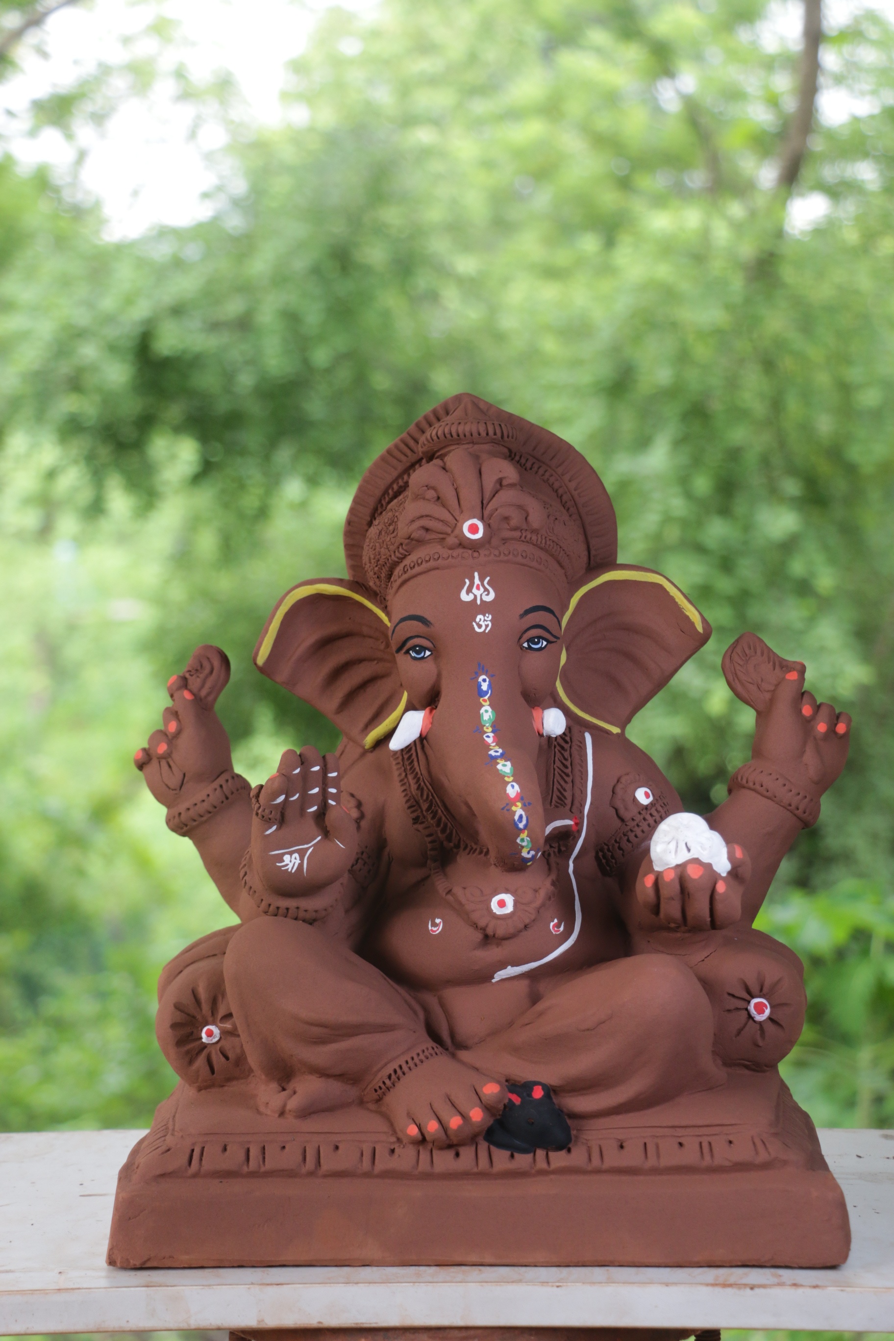 Double Load Ganpati | Red Soil Ganpati | 19 Inches Height | MYMA-0013-RED-19-DOUBL-PYMA-DNOA Double Load Ganpati | Red Soil Ganpati | 19 Inches Height | MYMA-0013-RED-19-DOUBL-PYMA-DNOA