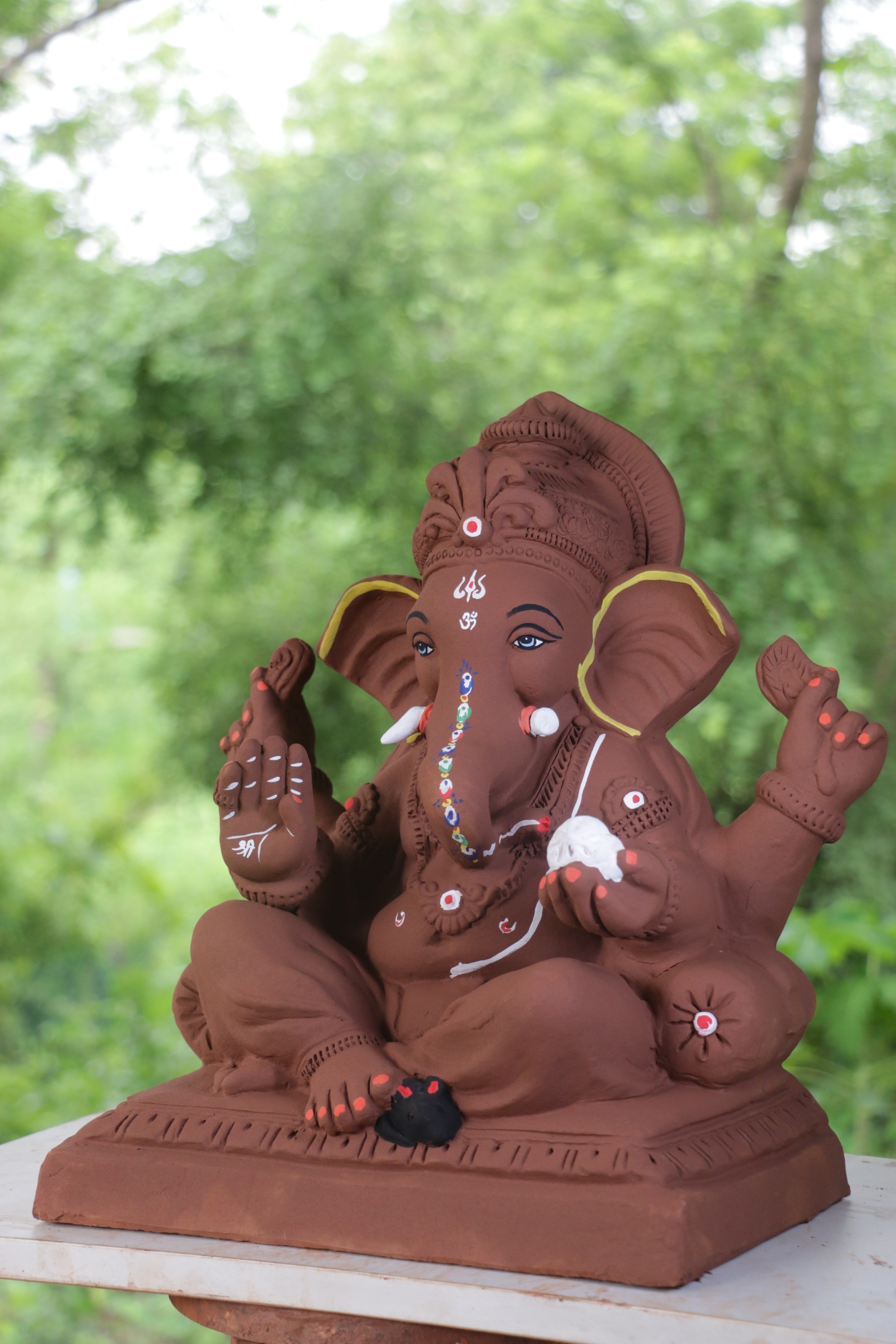 Double Load Ganpati | Red Soil Ganpati | 19 Inches Height | MYMA-0013-RED-19-DOUBL-PYMA-DNOA Double Load Ganpati | Red Soil Ganpati | 19 Inches Height | MYMA-0013-RED-19-DOUBL-PYMA-DNOA