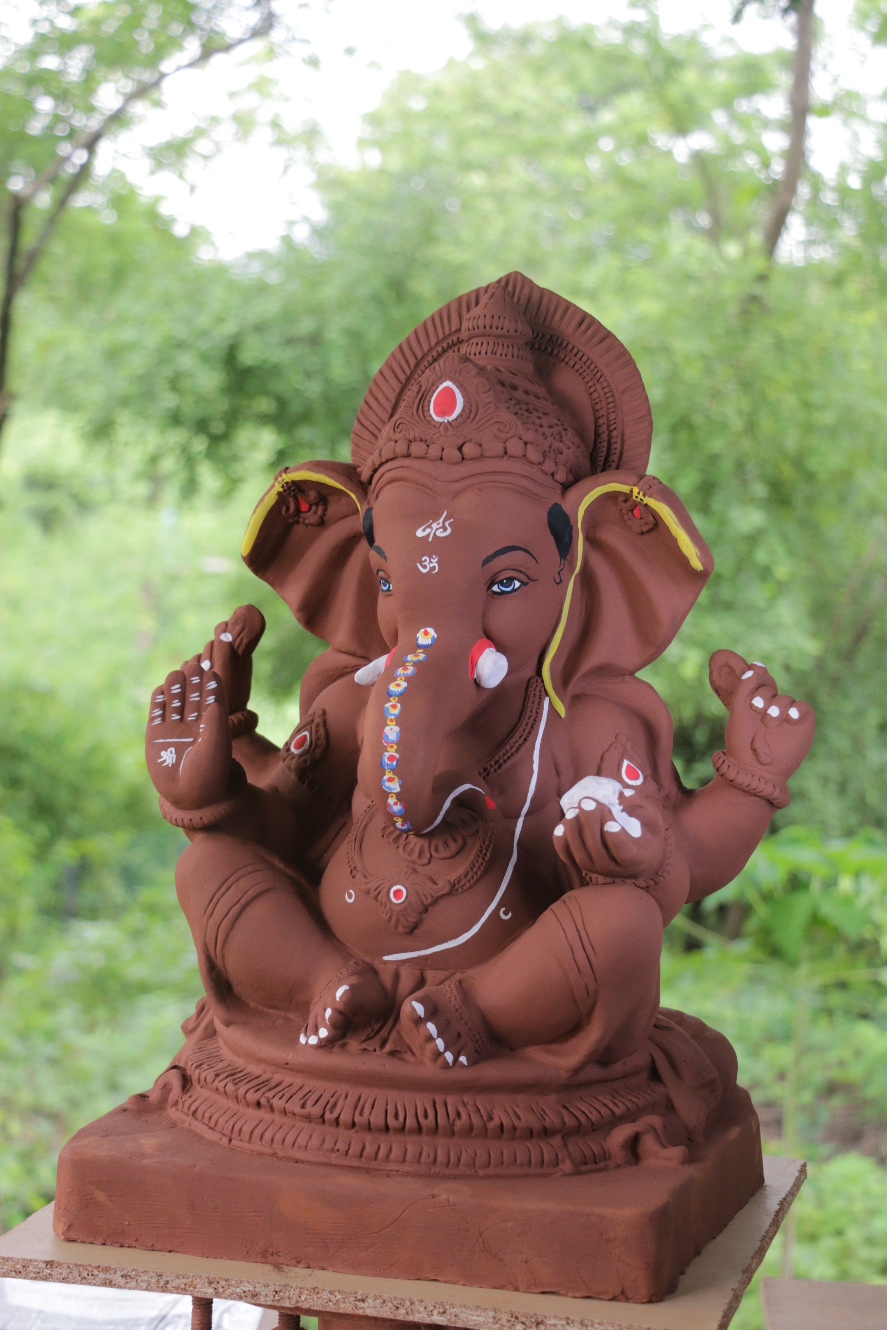 Mhaisuri Ganpati | Red Soil Ganpati | 21 Inches Height | MYMA-0016-RED-21-MHAIS-PYMA-DNOA Mhaisuri Ganpati | Red Soil Ganpati | 21 Inches Height | MYMA-0016-RED-21-MHAIS-PYMA-DNOA
