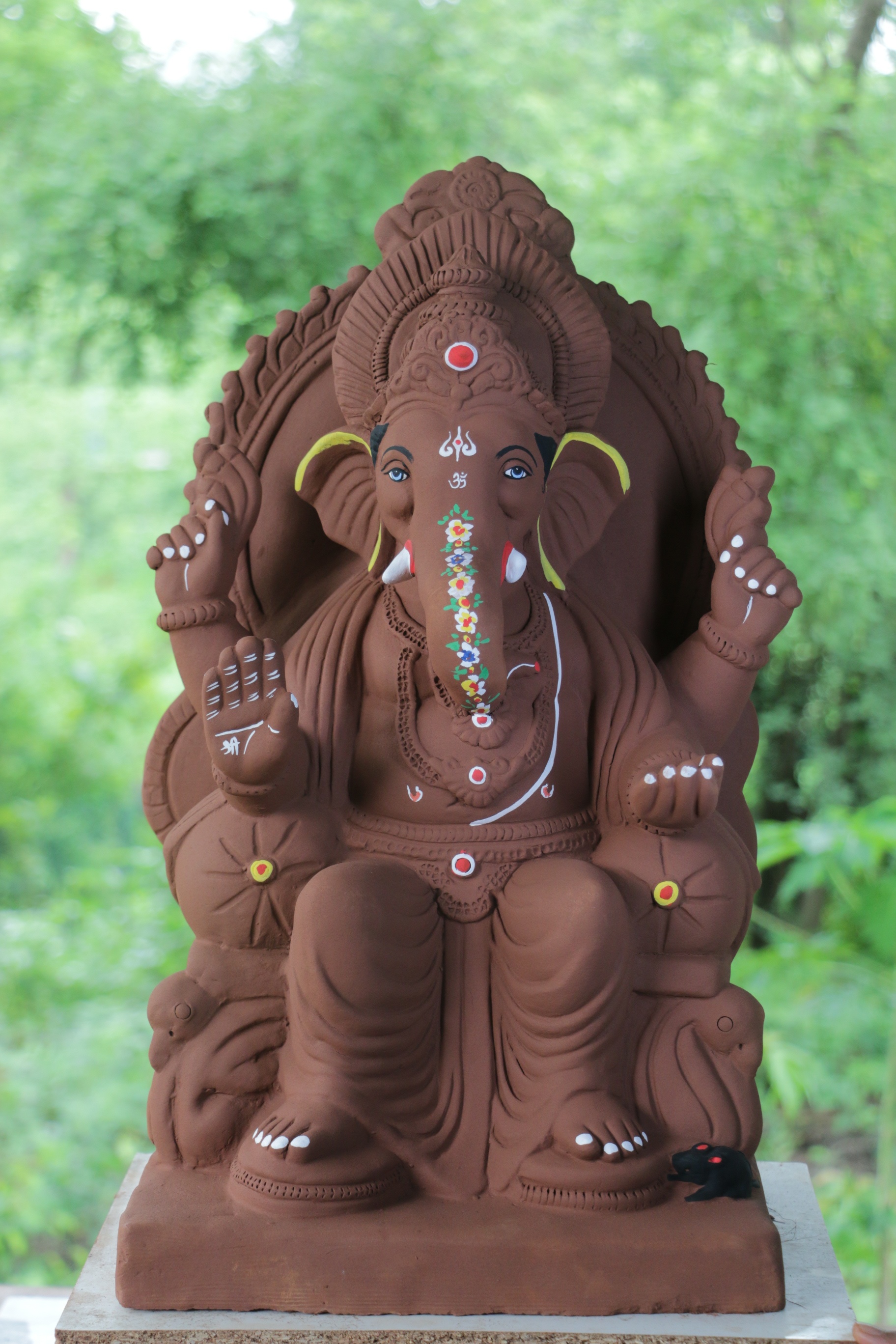 Laalbaugcha Raja Ganpati | Red Soil Ganpati | 23 Inches Height | MYMA-0017-RED-23-LAALB-PYMA-DNOA Laalbaugcha Raja Ganpati | Red Soil Ganpati | 23 Inches Height | MYMA-0017-RED-23-LAALB-PYMA-DNOA