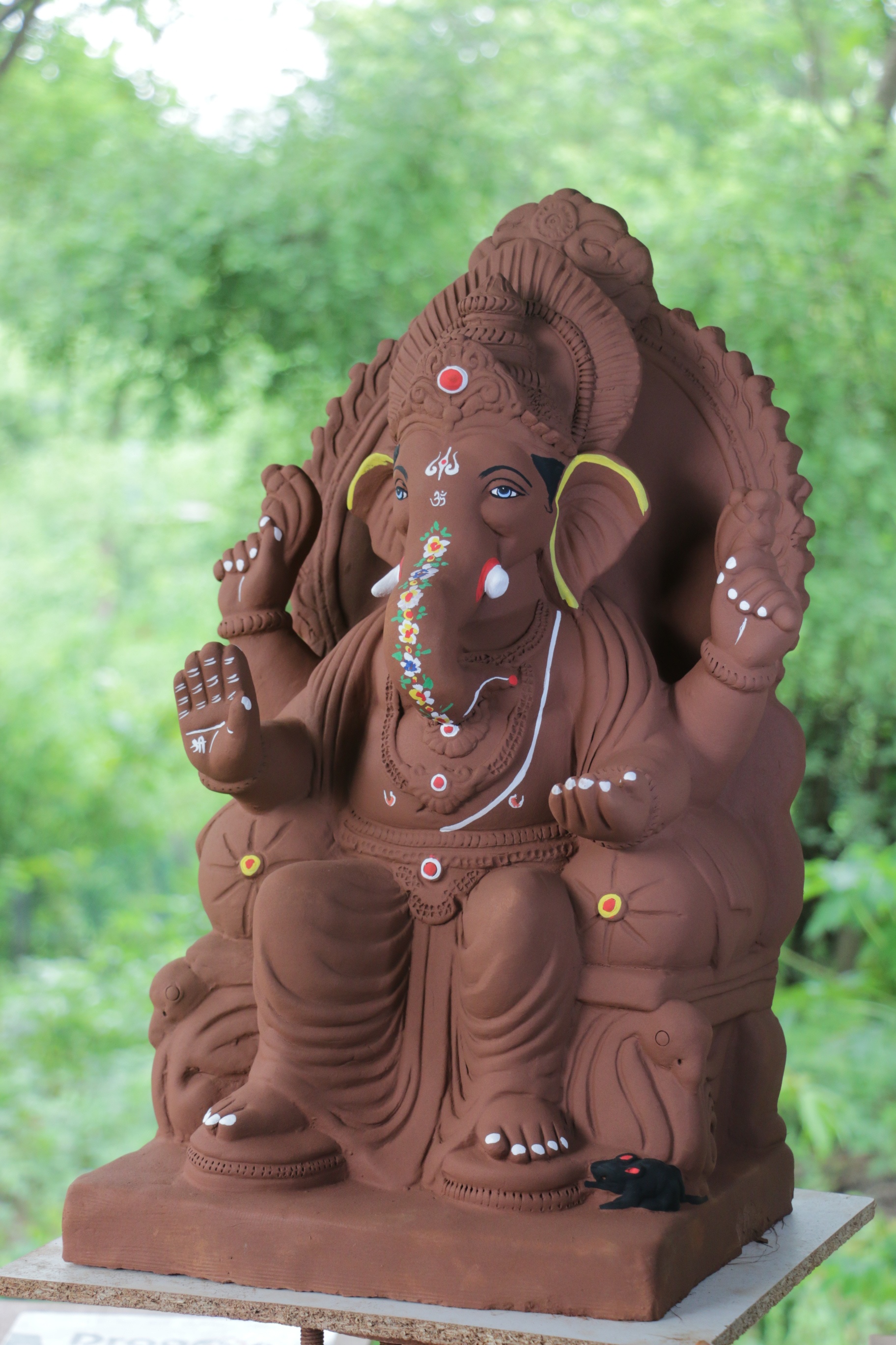 Laalbaugcha Raja Ganpati | Red Soil Ganpati | 23 Inches Height | MYMA-0017-RED-23-LAALB-PYMA-DNOA Laalbaugcha Raja Ganpati | Red Soil Ganpati | 23 Inches Height | MYMA-0017-RED-23-LAALB-PYMA-DNOA